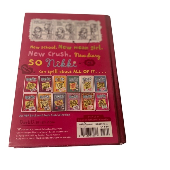 Dork Diaries #1 Not So Fabulous Life (2009) first print by Rachel Renee Russell - Picture 3 of 8